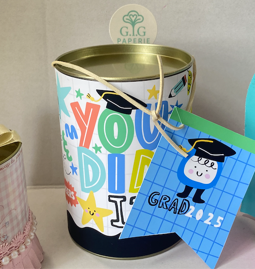 Large Metal Can with Customizable Band