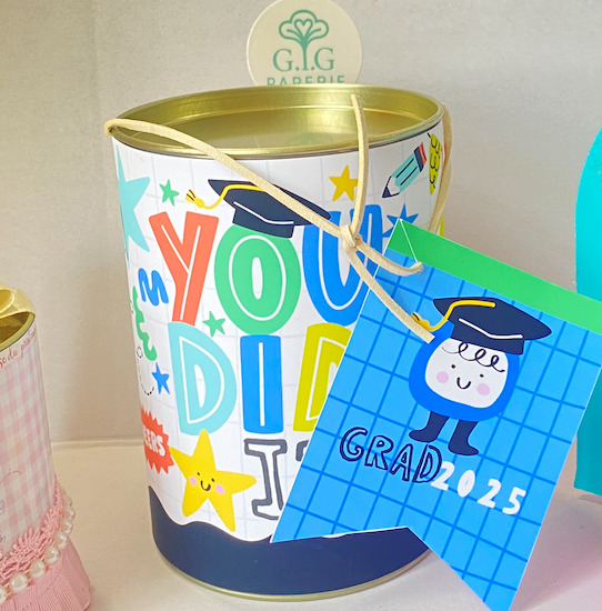 Large Metal Can with Customizable Band