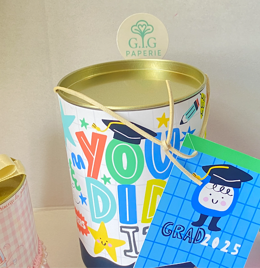 Large Metal Can with Customizable Band