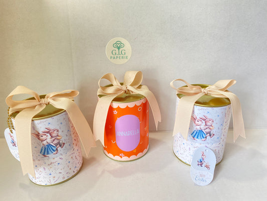 Medium Sized Can with Customized Band