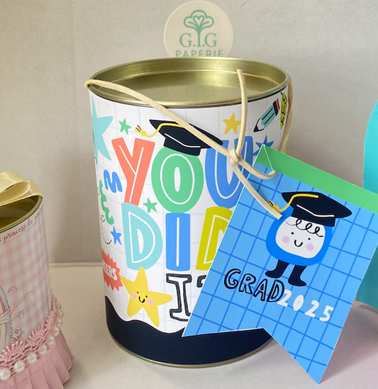 Large Metal Can with Customizable Band
